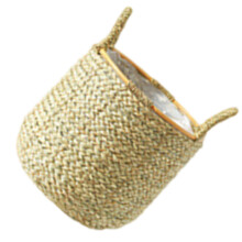 (Schedule medium) Handwoven Flower Baskets with Handle Indoor Planter Multipurposes Organizer for Farmhouses Home Garden Decorations Multicolor