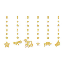 (3) Class of 2024 Graduation Banners Paper Pendant Buntings Garlands for Graduation Wedding Bridals Shower Parties Supplies 3