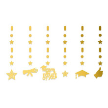 (Gold) Class of 2024 Graduation Banners Paper Pendant Buntings Garlands for Graduation Wedding Bridals Shower Parties Supplies 3