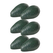 6Pieces Artificial Avocado Model Realistic Avocado Plastic