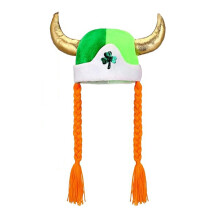 Shamrocks Clovers Baenie Caps with Braid Novelty Baenie Hat