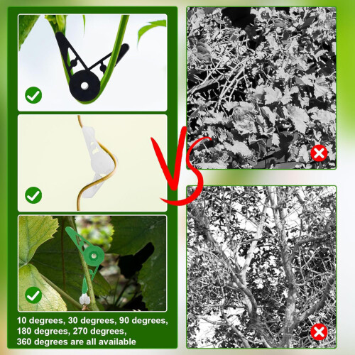 60pcs Plastic Clips Suitable For Outdoor Plant Training Gentle 2