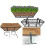 Durability Wrought Iron Hanging Planter Basket-12 inches 2