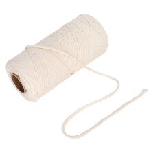 Biodegradable Material Cotton Cord For DIY Crafts, Soft Cotton Rope Eco Friendly Cotton String For Macrame Weaving Plant Hangers (100M)