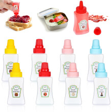 8 Pcs Mini Ketchup Bottle 40ml LeakProof Squeeze Condiment Dispenser for Salad Dressing and Bento