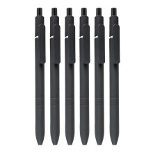 (Black) 6Pcs Refillable Retractable Ballpoint Pen with Pen Clip Refillable Office Signing Pen Write Smoohtly for Office School  vintage blue