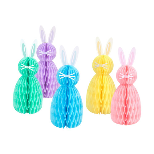 Pack of 5 Easters Rabbit Hangings Easters Hanging Decorations