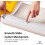 Plastic Wrap Dispenser with Smooth Sliding Cutter for Kitchen Food Storage, Refillable ABS, White 5