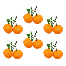 Decorative Artificial Orange Models Restaurant Photography Props