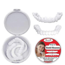 Instant Smile Veneers Top and Bottom Set Cosmetic Teeth Whitening Alternative No Drilling Required