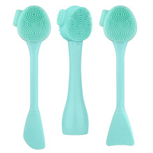 Dual-End Design for Versatile Skincare, Silicone Face Scrubber With Soft Silicone Bristles, Promotes Hydration & Skin Health, Your Everyday