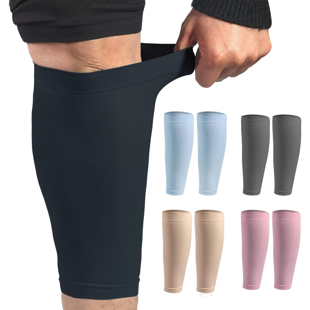 Calf Compression Sleeve, True Graded Compression for Pain Relief & Enhanced Circulation, Unisex Design for Shin Splints & Varicose Veins, Breathable