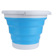 Collapsible Silicone Bucket, Portable & Space-saving Large Capacity Storage for Household Essentials, Durable & Non-porous Material, Multi-functional