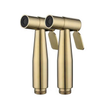 2 Pack Stainless Steel Handheld Bidet Sprayer with Easy Clean Nozzle, G1/2 Bathroom and Kitchen Use, Gold