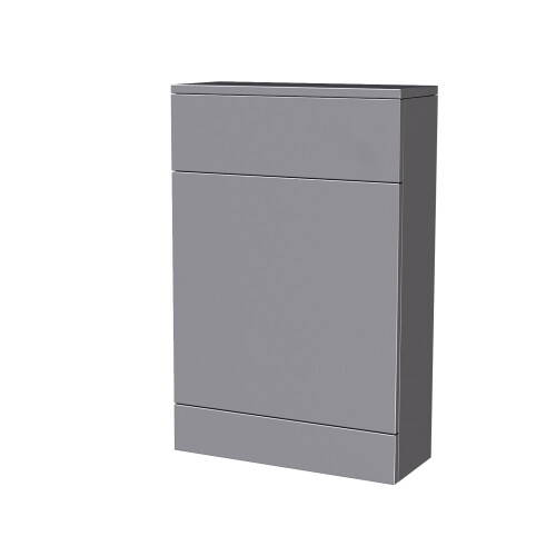 NES Home Nes Home Grey 500mm Freestanding Back To Wall WC Unit Bathroom Flat Pack 2