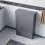 NES Home Nes Home Grey 500mm Freestanding Back To Wall WC Unit Bathroom Flat Pack 2