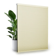 Blackout Cellular Shades Cordless Honeycomb Window Blinds No Drill UV Protection Beige 27x72