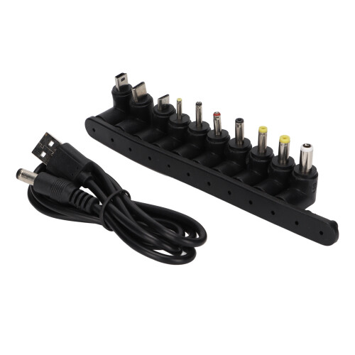 10-in-1 USB auf DC-Ladekabel mit Micro USB, Type C & Mini USB 1