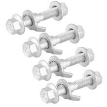 4Pcs Steel Car Camber Bolt Set, Adjustable & Durable, 12mm