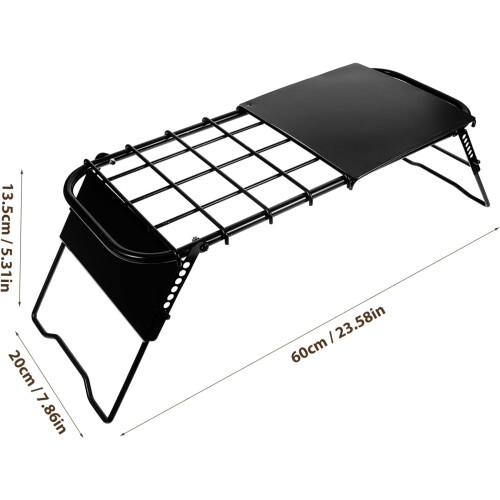 Portable Camping Table Adjustable Height Folding Table for Outdoor Picnics and BBQs, Compact Lightweight, Storage 1