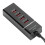 Συμπαγής και φορητός διανομέας USB 4 θυρών, διαχωριστής USB πολλαπλών θυρών για 7