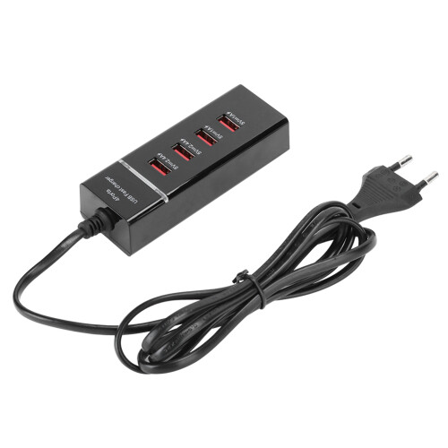 Συμπαγής και φορητός διανομέας USB 4 θυρών, διαχωριστής USB πολλαπλών θυρών για 2