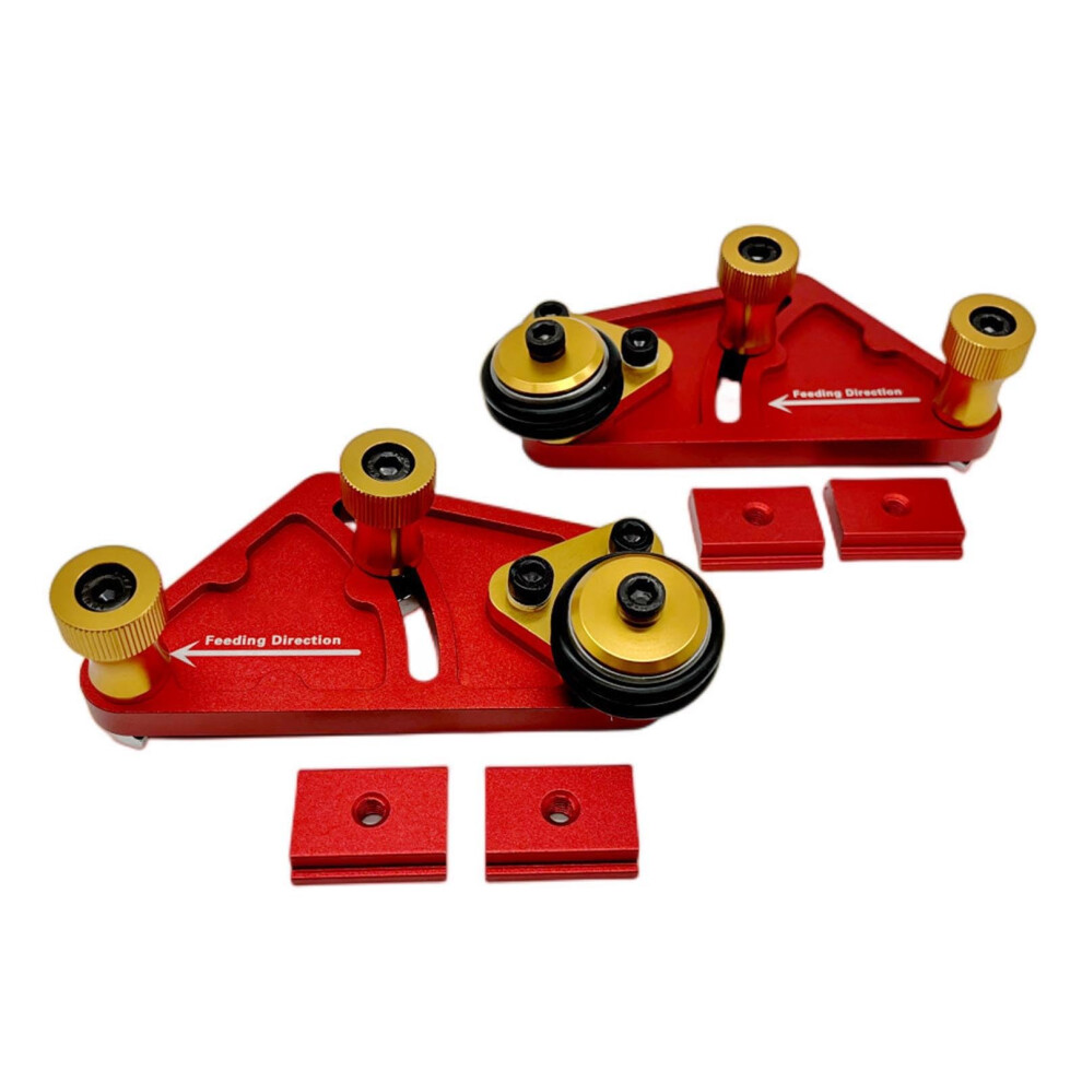 Adjustable Table Saw Featherboard With Polyurethane Wheels For Precision Wood Feeding And Safety 9187378965092