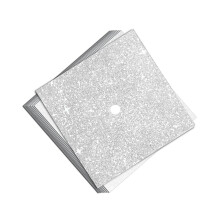 10Pcs Sparkling Graduation Hat Craft Paper DIY Caps-Silver
