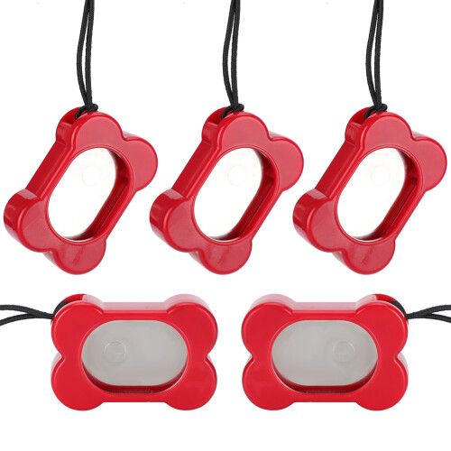 5PCS Adjustable Dog Training Clickers, ABS Lightweight, 5.5x3.5x1.7cm