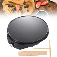 Large Nonstick Electric Crepe Maker 30cm Pancake Griddle 110V/220V Even Heat Distribution