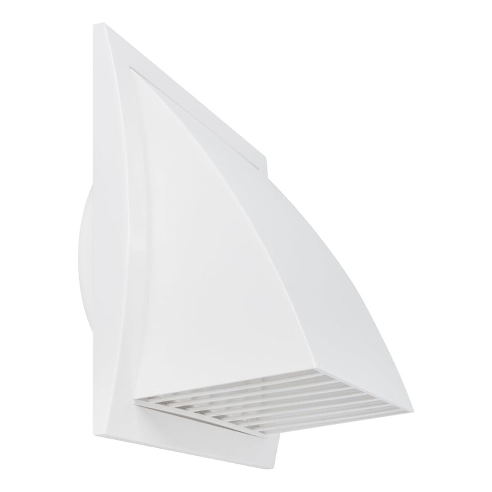 Exhaust Vent Cover With Backdraft Damper For Range Hood And Bathroom Fan, Weatherproof Abs 125Mm 9199774727334