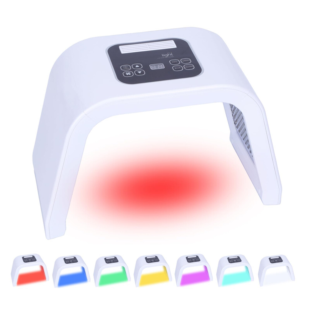 Light Led Face Mask With 7Color Therapy For Skin Rejuvenation And Home Spa Facial Care