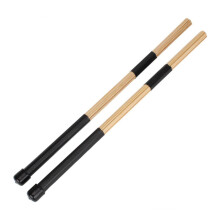 Bamboo Drum Brushes and Jazz Drum Sticks for Low Volume Playing with Lightweight Ergonomic Grip