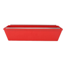 14 Inch Drywall Mud Pan ABS Plastic, Easy Clean NonStick Plastering Tray with Comfort Grip for Cement Mortar Putty Paint Red