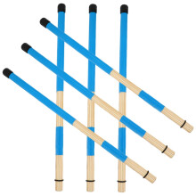 Drum Brushes Set with Wooden Handles for Beginners, Soft Tone Percussion Drum Sticks Kit