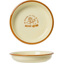 Ceramic Dinnerware Set, 8Inch and 7Inch Porcelain Plates, Microwave Dishwasher Safe, Scratch Resistant