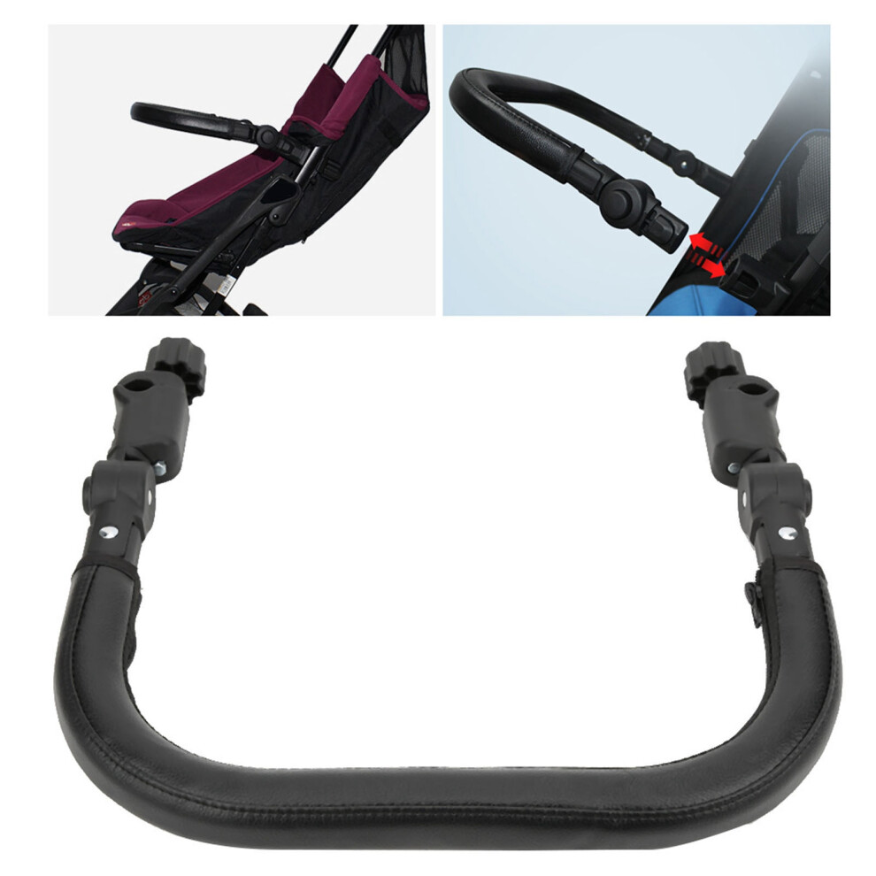 Universal PU Leather Baby Stroller Belly Bar | 15.4x13.4in