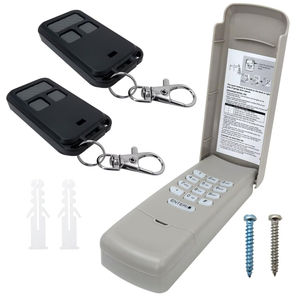 Garage Door Remote 893Max And Wireless Keypad 877Max Compatible With Certain Garage Door Opener Models 9199774727983