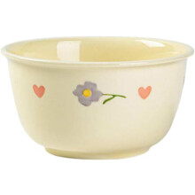 Ceramic Dinnerware Set with Solid Color Design, Scratch Resistant Porcelain Rice Bowl, Microwave Safe