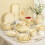 Ceramic Dinnerware Set with Solid Color Design, Scratch Resistant Porcelain Rice Bowl, Microwave Safe 3