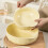 Ceramic Dinnerware Set with Solid Color Design, Scratch Resistant Porcelain Rice Bowl, Microwave Safe 5