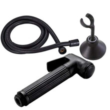 Oil Rubbed Bronze Handheld Bidet Sprayer Set Copper Toilet Faucet Single Head Easy Install Durable