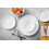 Corelle Vitrelle 18-Piece Service for 6 Dinnerware Set Triple Layer Glass and Chip Resistant, Light 10