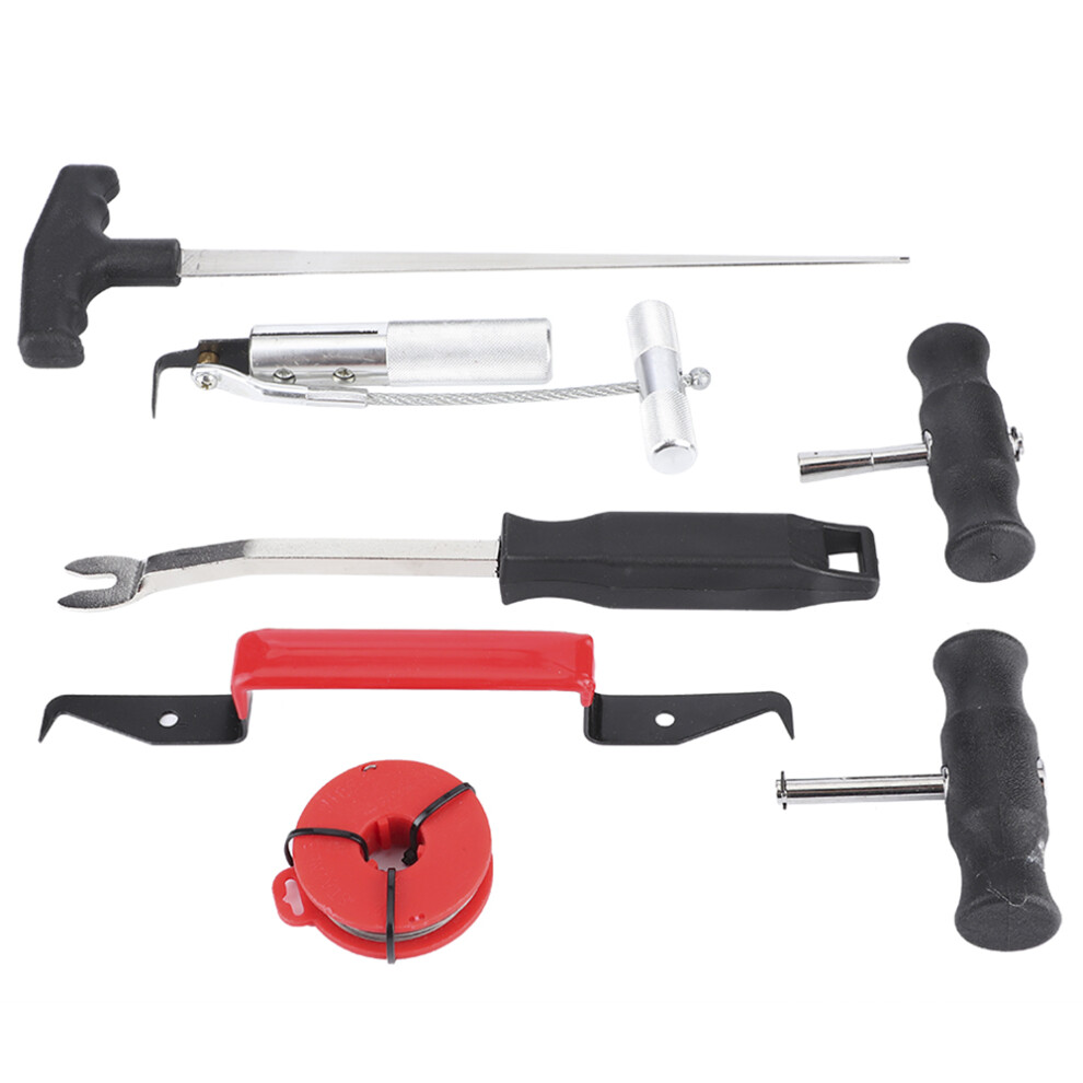 Heavy Duty Windshield Removal Tool Kit, Specialised Tools For Auto Glass Disassembly, 7Pcs Professional Wind Glass Remover Set With Corrosion 9423501844422