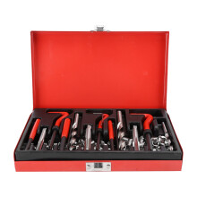 Re-thread Tool Full Set for Engine Maintenance, Wire Thread Inserts with Insert Installations and Twist Drill Bits, Thread Repair Kit for Mechanical