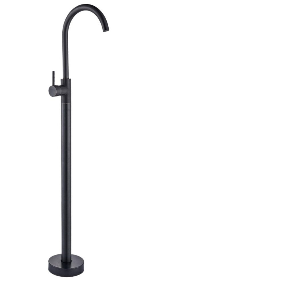 Black Bronze Freestanding Bathtub Faucet With Hand Shower, 360 Rotating Spout, Brass Mixer Tap 9199774729444