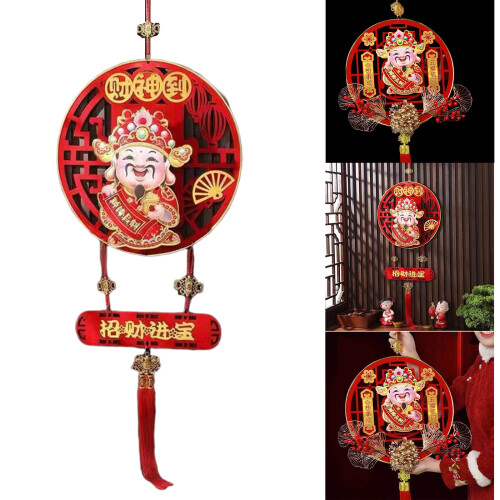 Pendentif de divinités chinoises-Composition florale 2