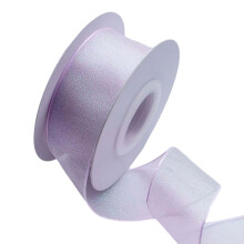 1Yd Organza Ribbon for Bows Wreath Crafting 1Inch Width-Purple