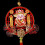 Pendentif de divinités chinoises-Composition florale 6