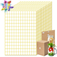 Adesivos removíveis em branco, materiais escolares e de escritório, formato autocolante sem resíduos, ampla aplicação, forte adesão, papel de